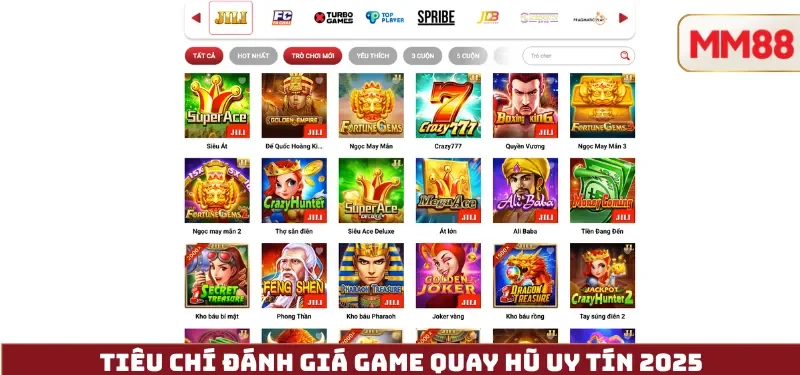 Tiêu Chí đánh giá Game Quay Hũ Uy Tín 2025